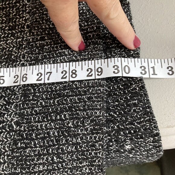 Ellen Tracy Slouchy Sweater Cotton Blend Herringbone Ragg High Low Overs… - Picture 10 of 10